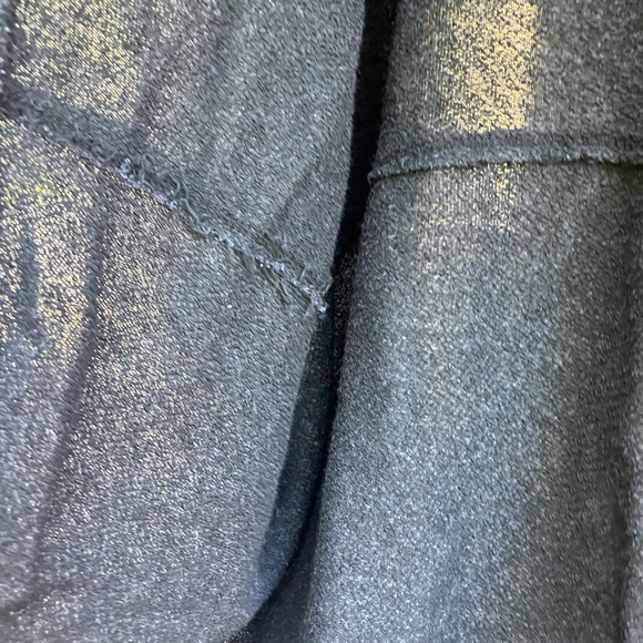 Pure karma open yoga wrap top camo trim grey pullover ladies shirt size medium - Picture 9 of 13